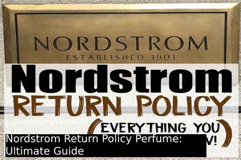 nordstrom perfume refill policy|nordstrom refund to debit card.